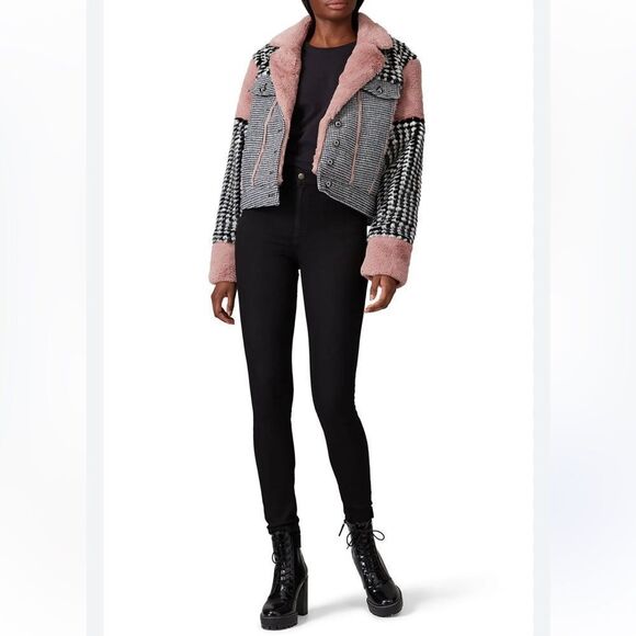 Kendall & Kylie Mix media faux fur jacket XS - Picture 5 of 12